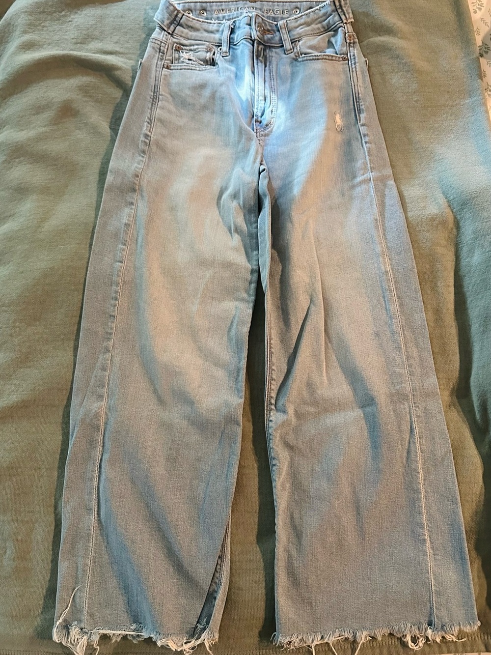 American Eagle Super High-Rise Baggy Wide Leg